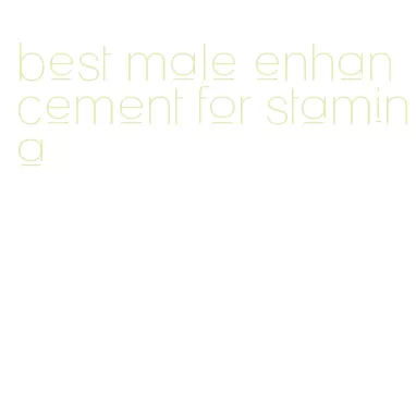 best male enhancement for stamina