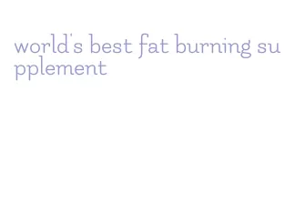 world's best fat burning supplement