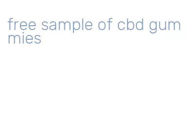 free sample of cbd gummies