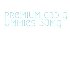 premium cbd gummies 30mg