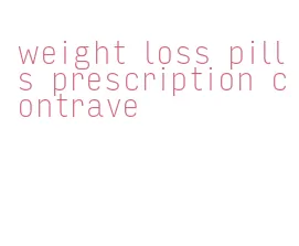 weight loss pills prescription contrave