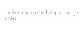 purekana hemp cbd full spectrum gummies