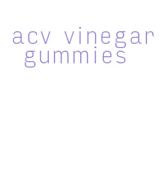 acv vinegar gummies