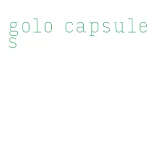 golo capsules