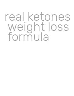 real ketones weight loss formula