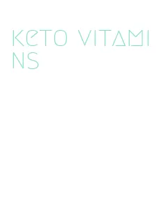 keto vitamins