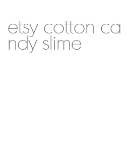 etsy cotton candy slime