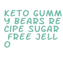 keto gummy bears recipe sugar free jello