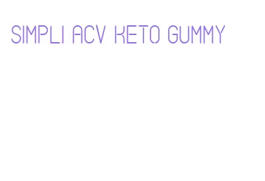 simpli acv keto gummy