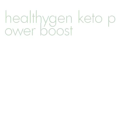 healthygen keto power boost