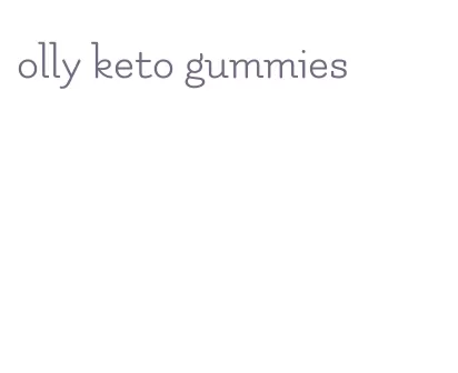 olly keto gummies