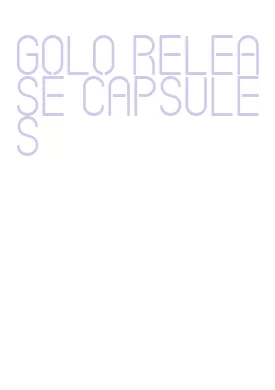 golo release capsules