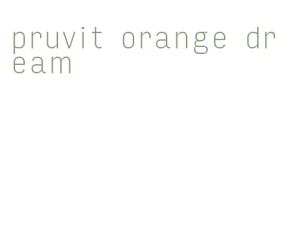 pruvit orange dream