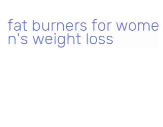 fat burners for women's weight loss