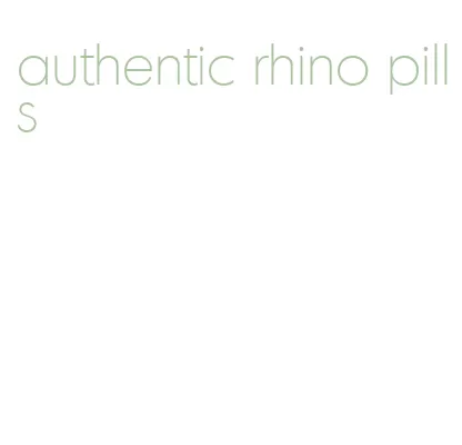 authentic rhino pills