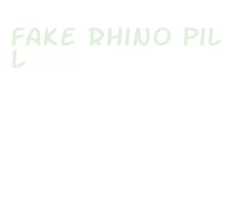 fake rhino pill