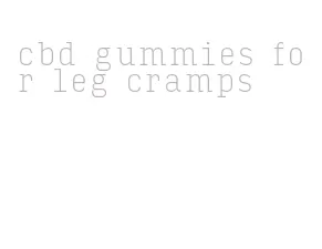 cbd gummies for leg cramps