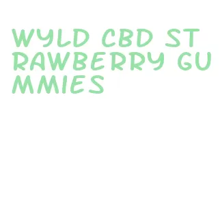 wyld cbd strawberry gummies