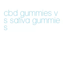 cbd gummies vs sativa gummies