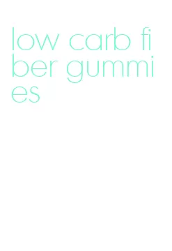 low carb fiber gummies