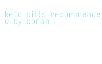 keto pills recommended by oprah