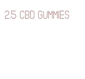 2.5 cbd gummies