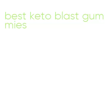 best keto blast gummies