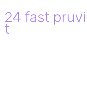 24 fast pruvit