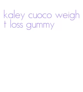 kaley cuoco weight loss gummy