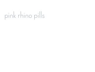 pink rhino pills