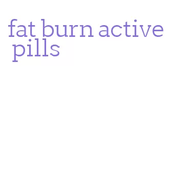 fat burn active pills