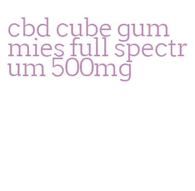 cbd cube gummies full spectrum 500mg