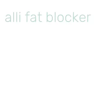 alli fat blocker