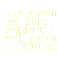 cbd gummies pure organic hemp extract 300mg