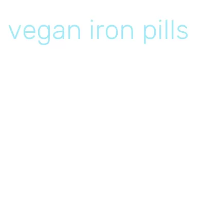 vegan iron pills