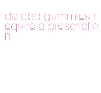 do cbd gummies require a prescription