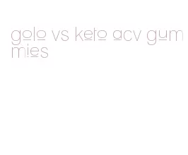 golo vs keto acv gummies