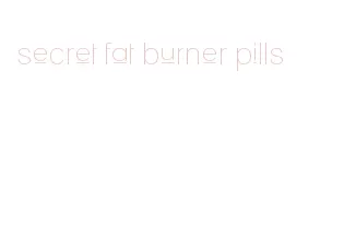 secret fat burner pills