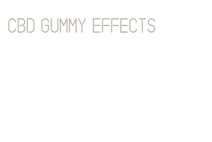 cbd gummy effects