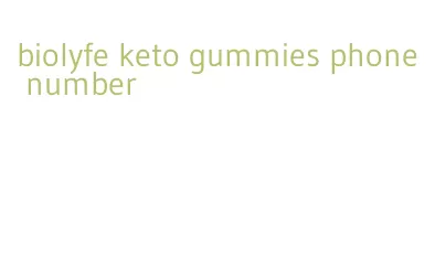 biolyfe keto gummies phone number