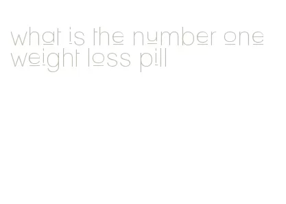 what is the number one weight loss pill