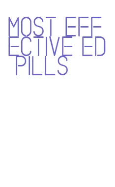 most effective ed pills