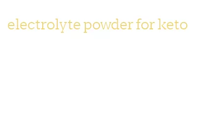 electrolyte powder for keto