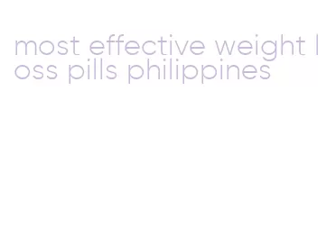 most effective weight loss pills philippines