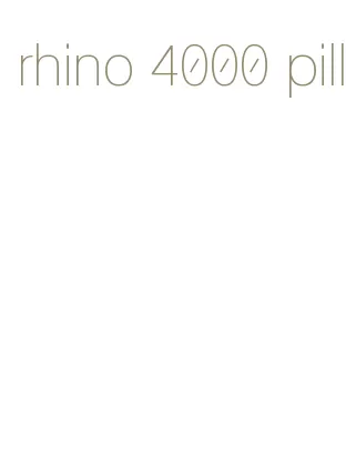 rhino 4000 pill