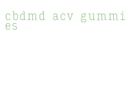 cbdmd acv gummies