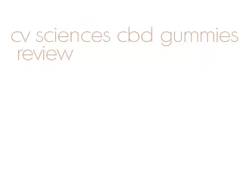 cv sciences cbd gummies review