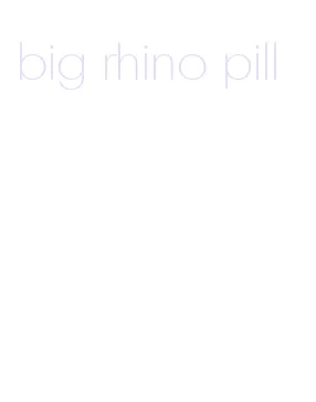 big rhino pill