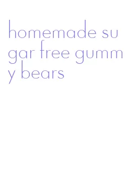 homemade sugar free gummy bears