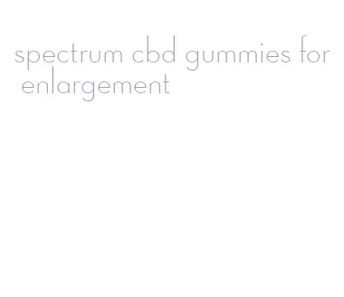 spectrum cbd gummies for enlargement